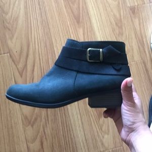 Black Clark booties